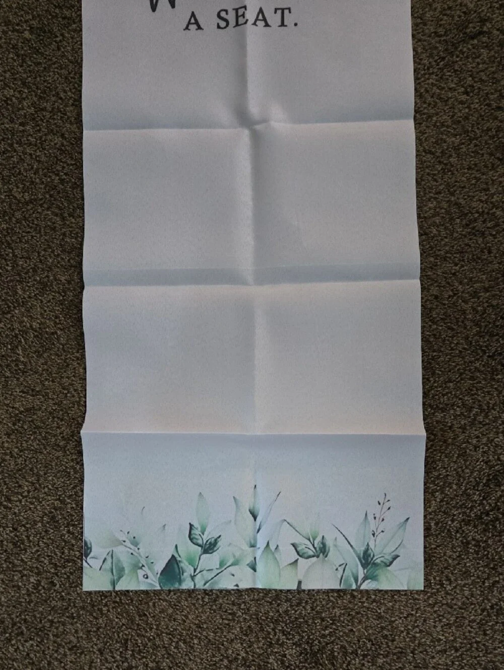 Wedding Memorial Seat Saver Runner